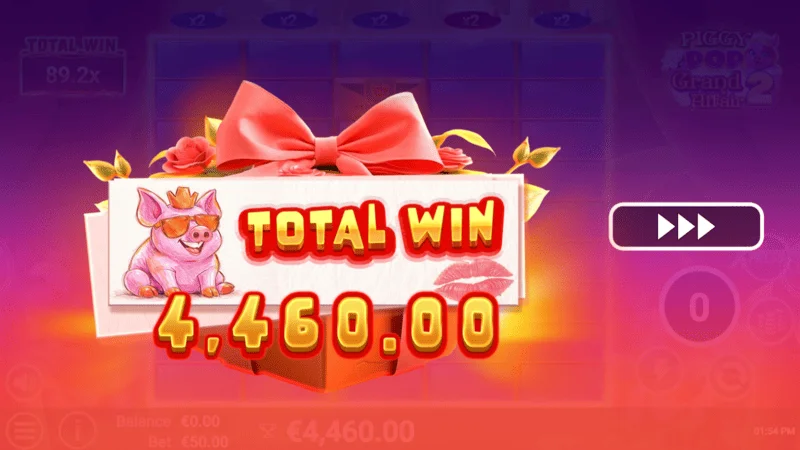 PiggyPop Grand Affair 2 - total win for the round